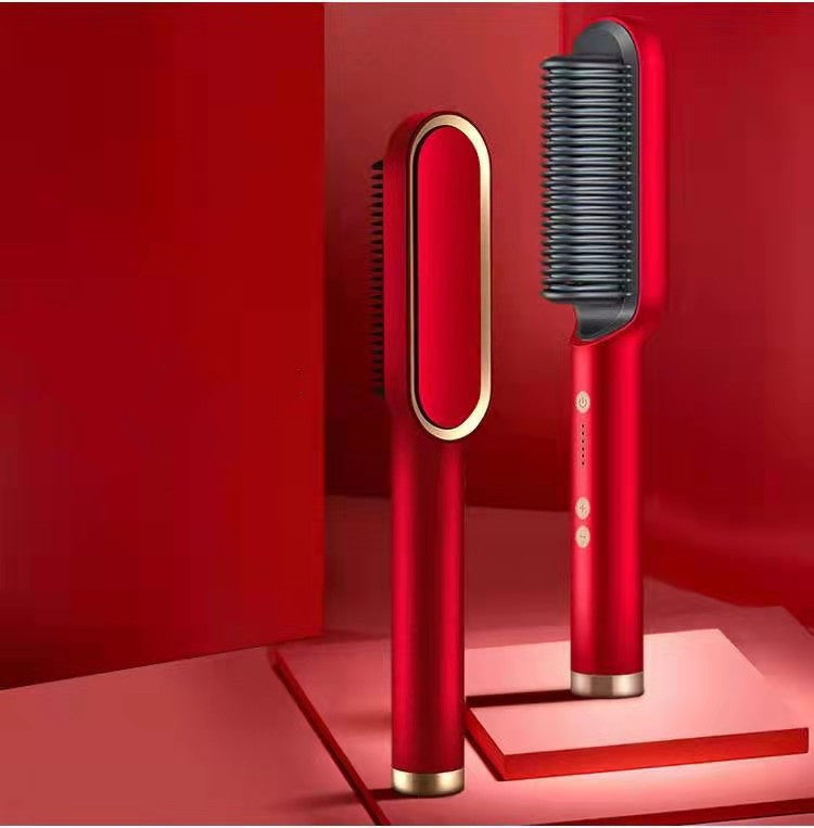 2-in-1 Haarglätter & Heißkamm
