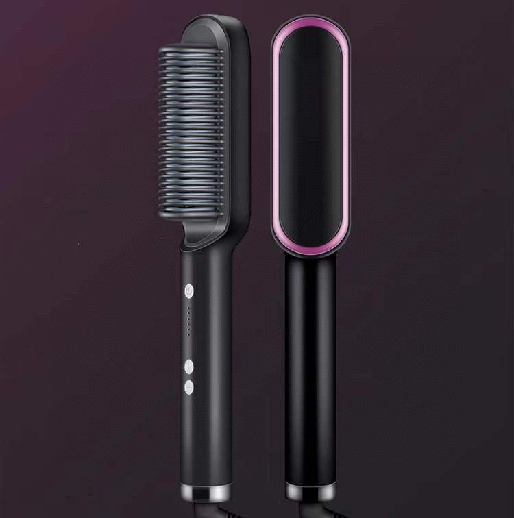 2-in-1 Haarglätter & Heißkamm