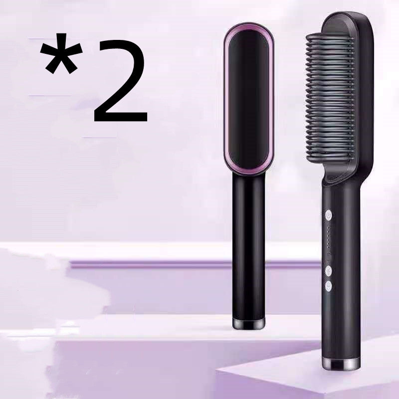 2-in-1 Haarglätter & Heißkamm