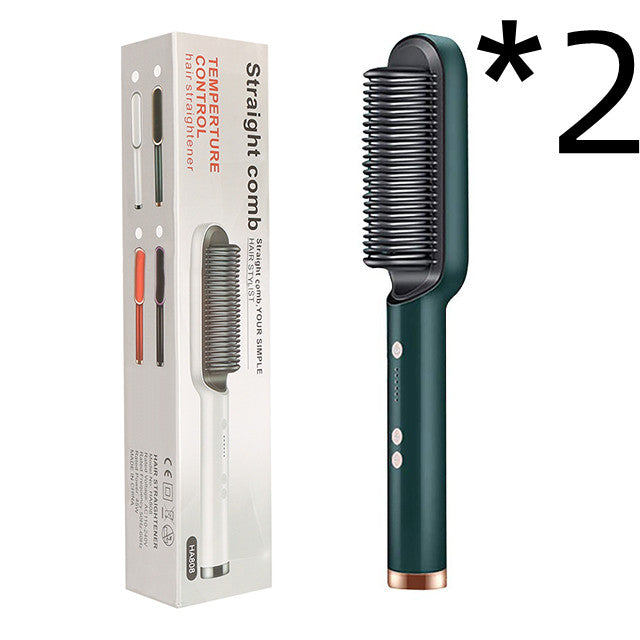 2-in-1 Haarglätter & Heißkamm