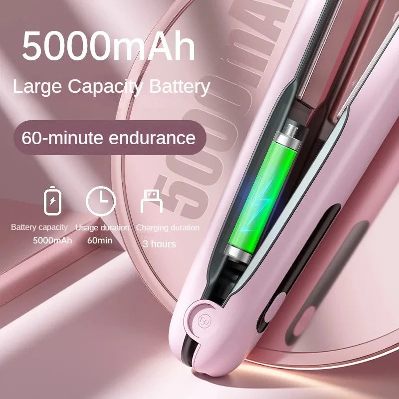 Kabelloser 2-in-1 Mini-Haarglätter & Lockenstab