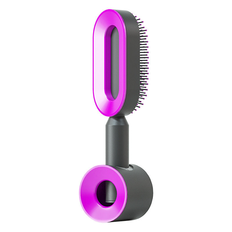 Selbstreinigende Massage-Haarbürste mit Antistatik-Effekt