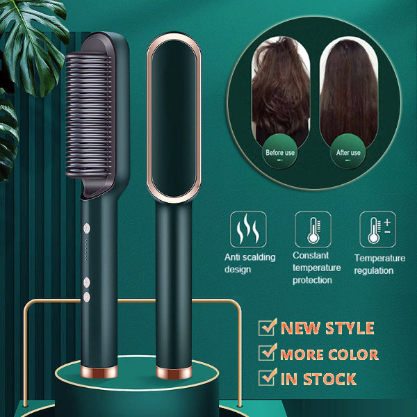 2-in-1 Haarglätter & Heißkamm