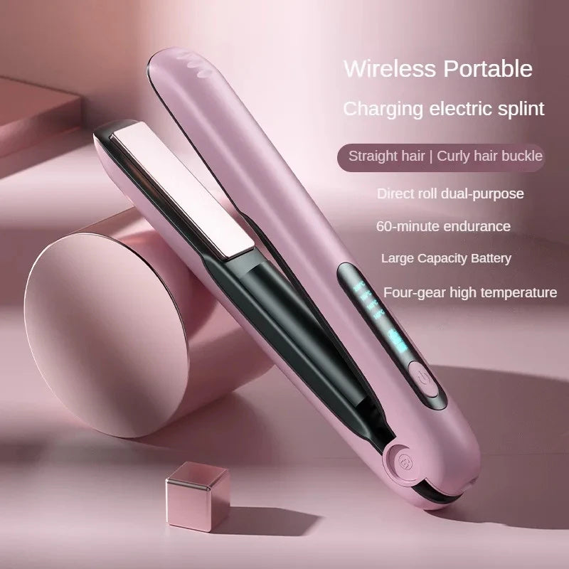 Kabelloser 2-in-1 Mini-Haarglätter & Lockenstab
