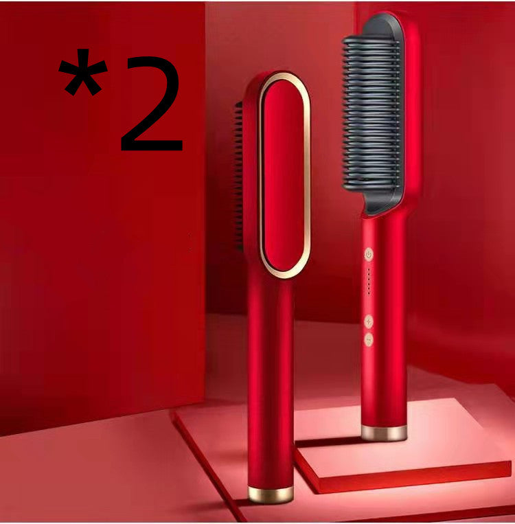 2-in-1 Haarglätter & Heißkamm