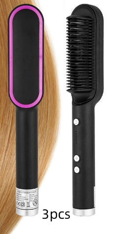 2-in-1 Haarglätter & Heißkamm