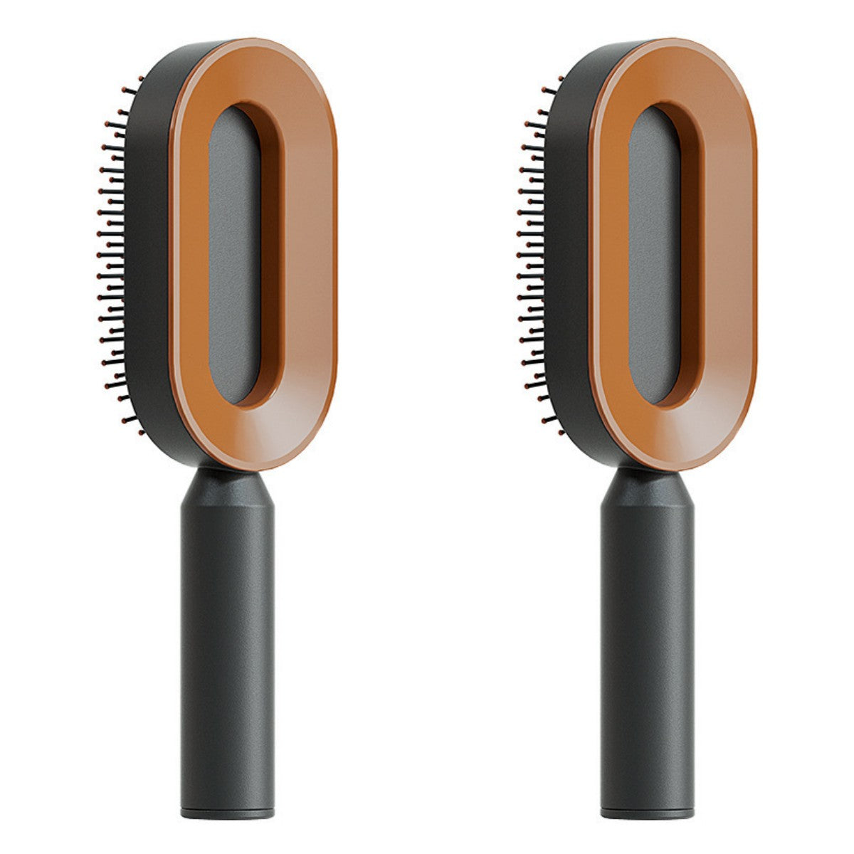 Selbstreinigende Massage-Haarbürste mit Antistatik-Effekt