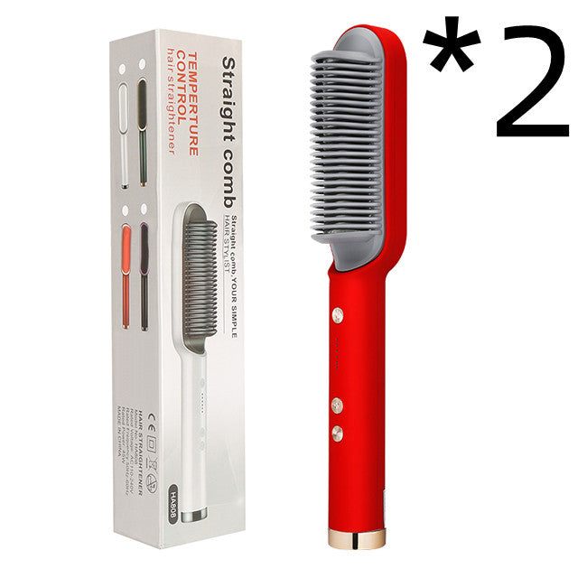 2-in-1 Haarglätter & Heißkamm