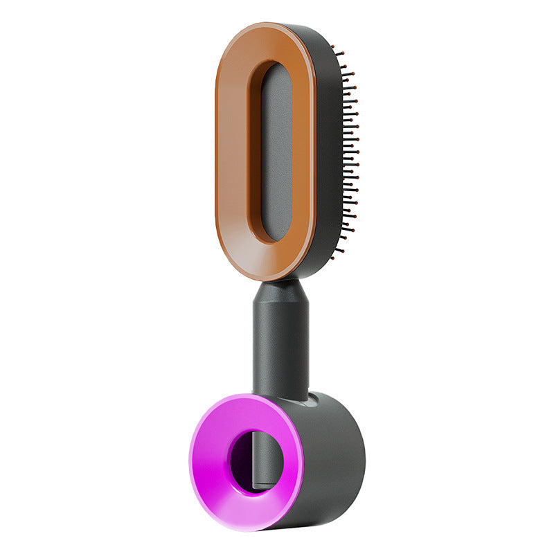 Selbstreinigende Massage-Haarbürste mit Antistatik-Effekt