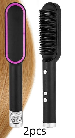 2-in-1 Haarglätter & Heißkamm