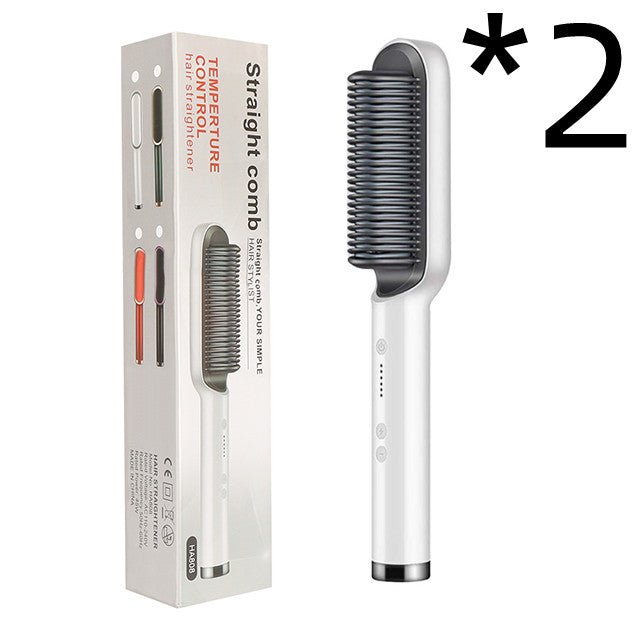2-in-1 Haarglätter & Heißkamm